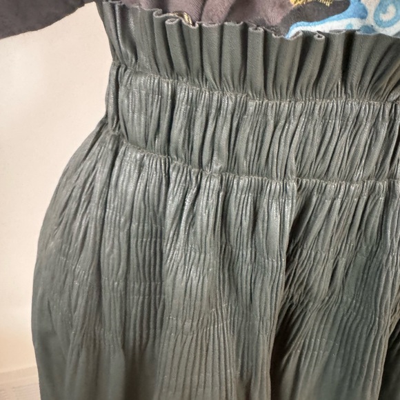 NWT 7 for mankind green skirt pleated - Picture 7 of 11